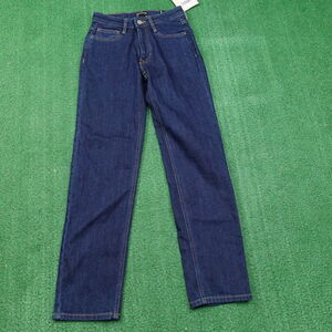 NWT FRANK AND OAK CYNDI STRAIGHT FIT DENIM BLUE JEANS WOMENS SIZE 24 NEW!